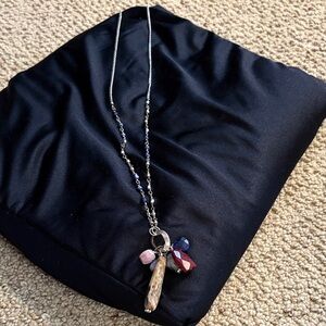 Sundance sterling silver Beaded Multi-Stone Pendant Necklace - Blue, Red, Pink